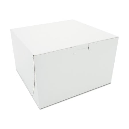 Southern Champion Tray SCT, Tuck-Top Bakery Boxes, Paperboard, White, 8 X 8 X 5 09455